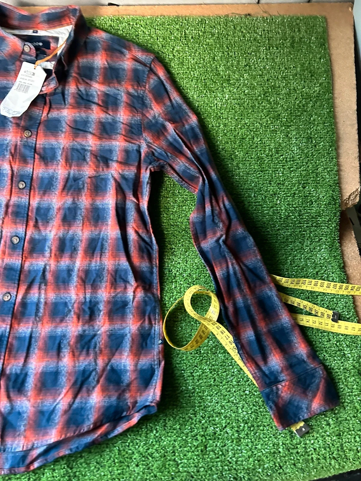 Bonobo relaxed fit bruin blauw geruite overhemd – photo 4